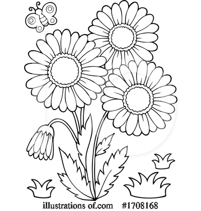 Royalty-Free (RF) Flowers Clipart Illustration by visekart - Stock Sample #1708168