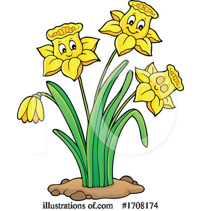 Daffodils Clipart #1708174 by visekart
