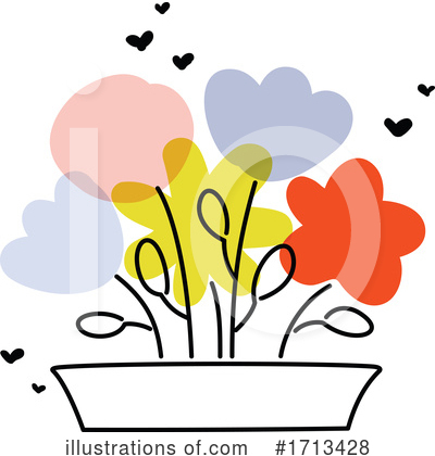 Royalty-Free (RF) Flowers Clipart Illustration by elena - Stock Sample #1713428