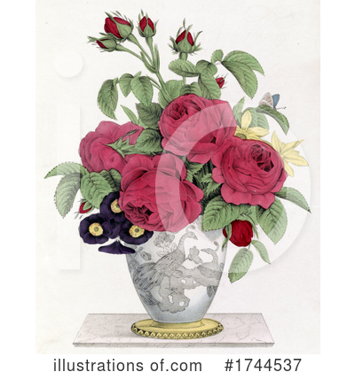 Royalty-Free (RF) Flowers Clipart Illustration by JVPD - Stock Sample #1744537