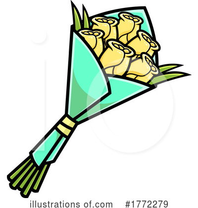Royalty-Free (RF) Flowers Clipart Illustration by Hit Toon - Stock Sample #1772279