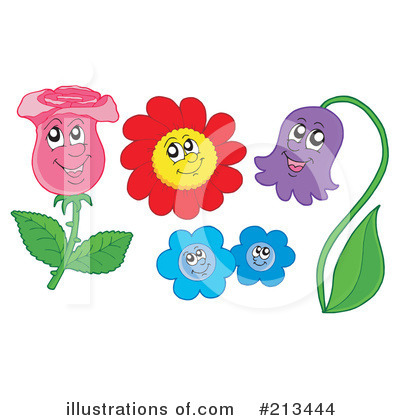 Royalty-Free (RF) Flowers Clipart Illustration by visekart - Stock Sample #213444