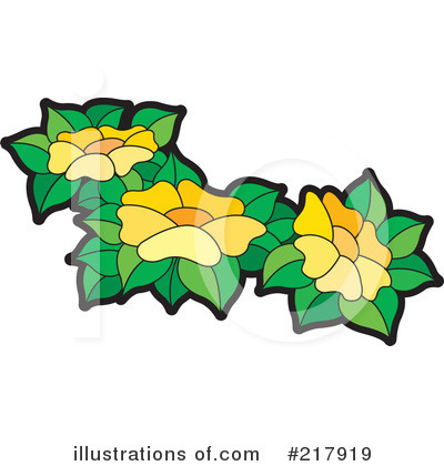 Royalty-Free (RF) Flowers Clipart Illustration by Lal Perera - Stock Sample #217919
