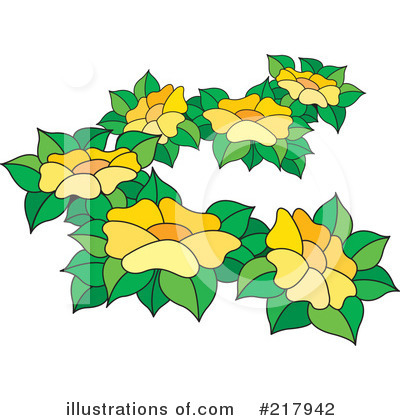 Royalty-Free (RF) Flowers Clipart Illustration by Lal Perera - Stock Sample #217942