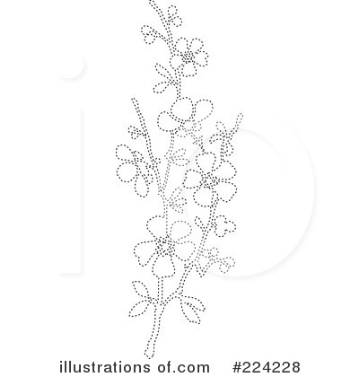 Royalty-Free (RF) Flowers Clipart Illustration by BestVector - Stock Sample #224228