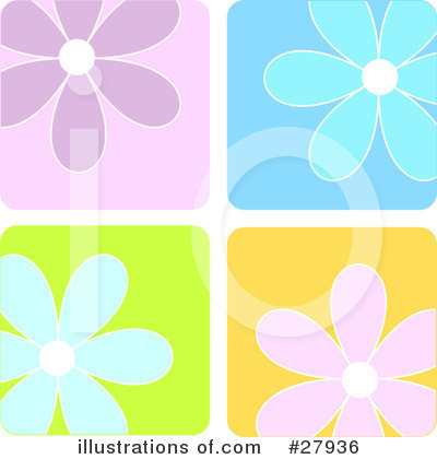 Royalty-Free (RF) Flowers Clipart Illustration by KJ Pargeter - Stock Sample #27936