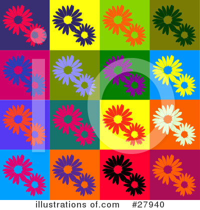 Royalty-Free (RF) Flowers Clipart Illustration by KJ Pargeter - Stock Sample #27940