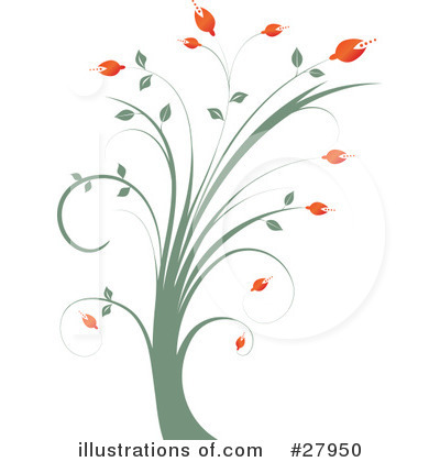 Royalty-Free (RF) Flowers Clipart Illustration by KJ Pargeter - Stock Sample #27950