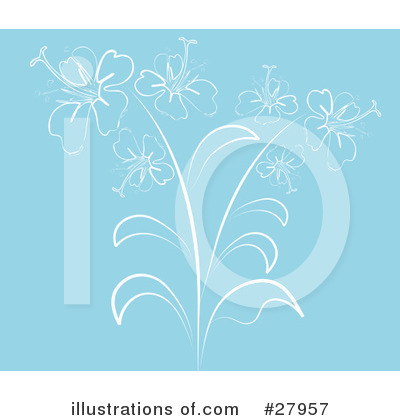 Royalty-Free (RF) Flowers Clipart Illustration by KJ Pargeter - Stock Sample #27957