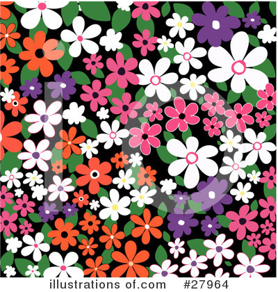 Royalty-Free (RF) Flowers Clipart Illustration by KJ Pargeter - Stock Sample #27964