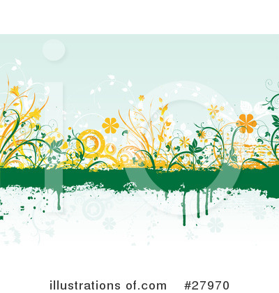 Royalty-Free (RF) Flowers Clipart Illustration by KJ Pargeter - Stock Sample #27970