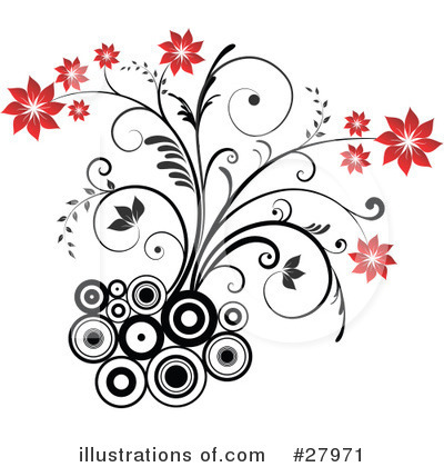 Royalty-Free (RF) Flowers Clipart Illustration by KJ Pargeter - Stock Sample #27971