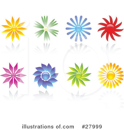 Royalty-Free (RF) Flowers Clipart Illustration by KJ Pargeter - Stock Sample #27999