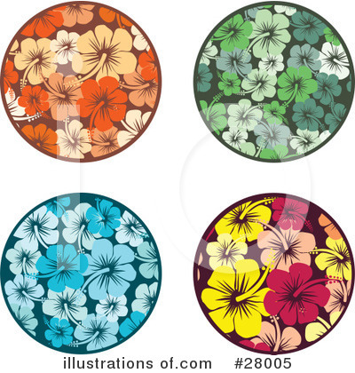 Royalty-Free (RF) Flowers Clipart Illustration by KJ Pargeter - Stock Sample #28005
