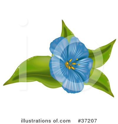 Royalty-Free (RF) Flowers Clipart Illustration by dero - Stock Sample #37207