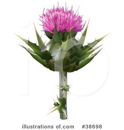 Royalty-Free (RF) Flowers Clipart Illustration by dero - Stock Sample #38698