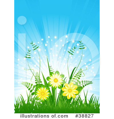Royalty-Free (RF) Flowers Clipart Illustration by elaineitalia - Stock Sample #38827