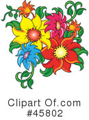 Flowers Clipart #45802 by Pams Clipart