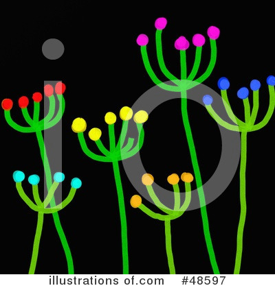 Royalty-Free (RF) Flowers Clipart Illustration by Prawny - Stock Sample #48597