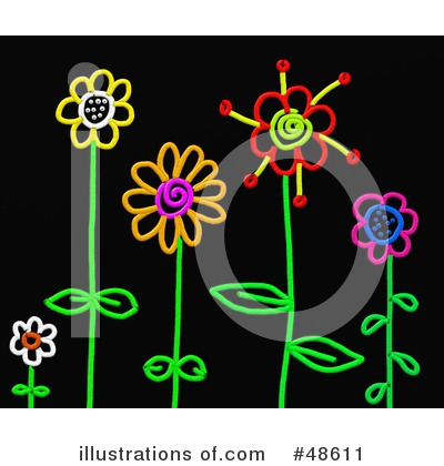 Royalty-Free (RF) Flowers Clipart Illustration by Prawny - Stock Sample #48611