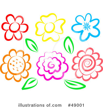 Royalty-Free (RF) Flowers Clipart Illustration by Prawny - Stock Sample #49001