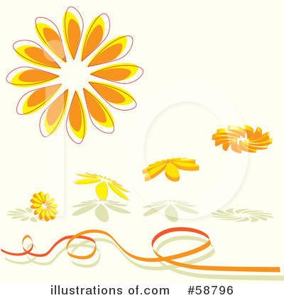 Royalty-Free (RF) Flowers Clipart Illustration by kaycee - Stock Sample #58796