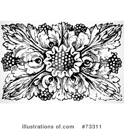 Royalty-Free (RF) Flowers Clipart Illustration by BestVector - Stock Sample #73311