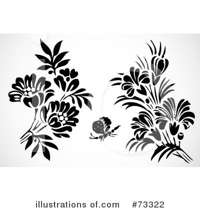 Royalty-Free (RF) Flowers Clipart Illustration by BestVector - Stock Sample #73322