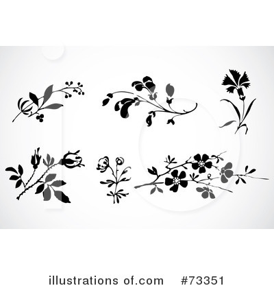 Royalty-Free (RF) Flowers Clipart Illustration by BestVector - Stock Sample #73351