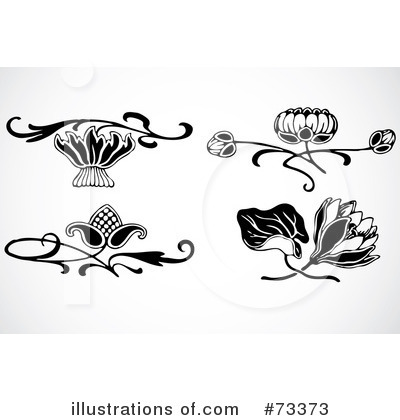 Royalty-Free (RF) Flowers Clipart Illustration by BestVector - Stock Sample #73373