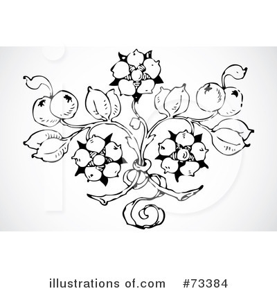 Royalty-Free (RF) Flowers Clipart Illustration by BestVector - Stock Sample #73384