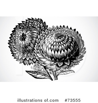 Royalty-Free (RF) Flowers Clipart Illustration by BestVector - Stock Sample #73555