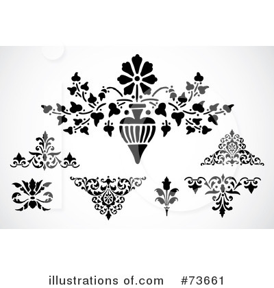 Royalty-Free (RF) Flowers Clipart Illustration by BestVector - Stock Sample #73661