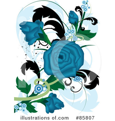 Royalty-Free (RF) Flowers Clipart Illustration by BNP Design Studio - Stock Sample #85807