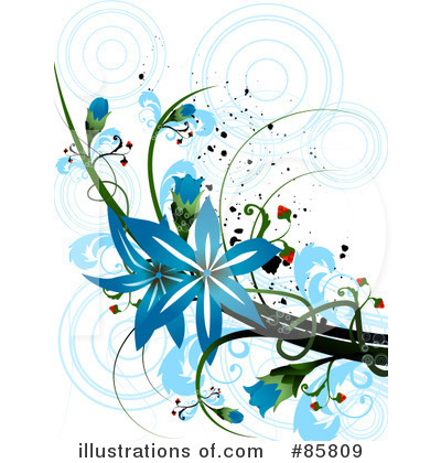Royalty-Free (RF) Flowers Clipart Illustration by BNP Design Studio - Stock Sample #85809