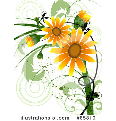 Royalty-Free (RF) Flowers Clipart Illustration by BNP Design Studio - Stock Sample #85810