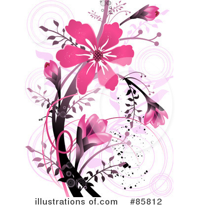 Royalty-Free (RF) Flowers Clipart Illustration by BNP Design Studio - Stock Sample #85812