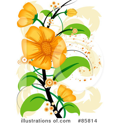 Royalty-Free (RF) Flowers Clipart Illustration by BNP Design Studio - Stock Sample #85814
