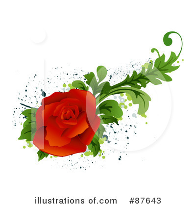 Royalty-Free (RF) Flowers Clipart Illustration by BNP Design Studio - Stock Sample #87643