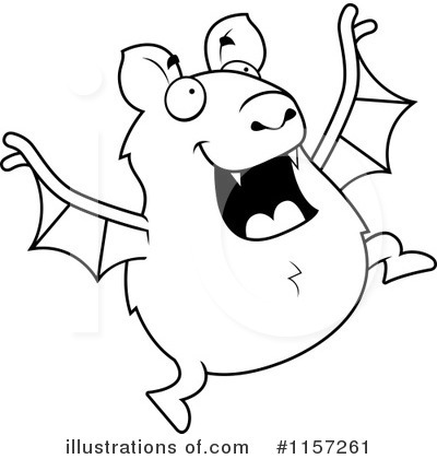 Royalty-Free (RF) Flying Bat Clipart Illustration by Cory Thoman - Stock Sample #1157261