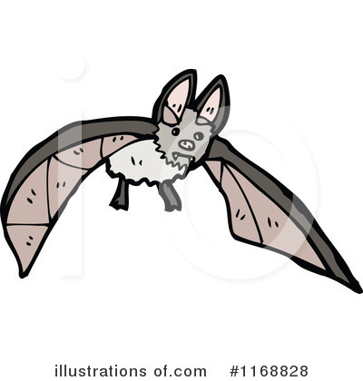 Royalty-Free (RF) Flying Bat Clipart Illustration by lineartestpilot - Stock Sample #1168828