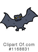 Flying Bat Clipart #1168831 by lineartestpilot