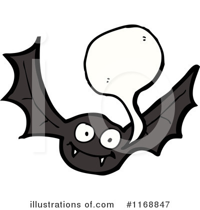 Royalty-Free (RF) Flying Bat Clipart Illustration by lineartestpilot - Stock Sample #1168847