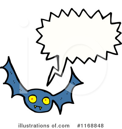 Royalty-Free (RF) Flying Bat Clipart Illustration by lineartestpilot - Stock Sample #1168848