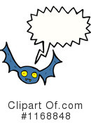 Flying Bat Clipart #1168848 by lineartestpilot