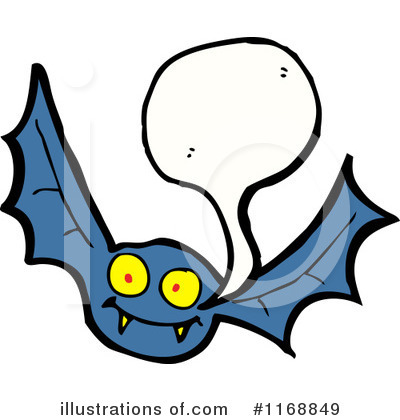 Royalty-Free (RF) Flying Bat Clipart Illustration by lineartestpilot - Stock Sample #1168849