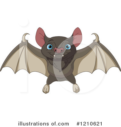 Flying Bat Clipart #1210621 by Pushkin