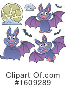 Flying Bat Clipart #1609289 by visekart