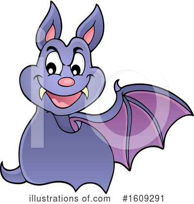 Flying Bat Clipart #1609291 by visekart