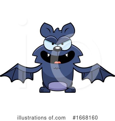 Bat Clipart #1668160 by Cory Thoman